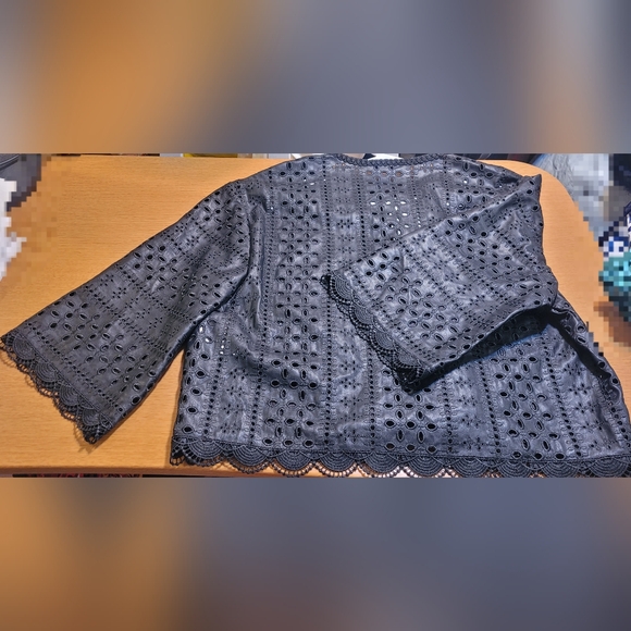 NWT Black Zara Faux Leather Jacket - Picture 2 of 5